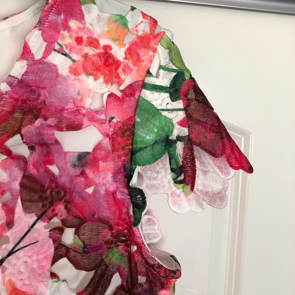 NWOT Donna Ricco Multi-Color Floral - Picture 13 of 15